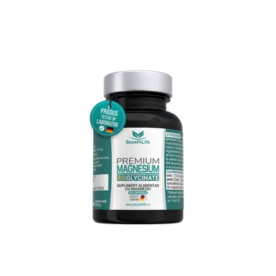 Magneziu Bisglicinat Premium 815 mg, 30 capsule, Boost4Life