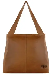 Geanta de umar dama - seria Rush Katrina - KD1314 - 43 x 12 x 31.5 - piele naturala - Maro cognac