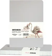 Caiet de schițe Drasca Flamingo - 96 foi, 14.2 x 21 cm