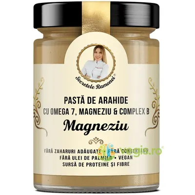 Pasta de Arahide cu Omega 7, Magneziu si Complex B Secretele Ramonei 350g