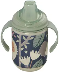 Cana anti-vărsare cu cioc moale Vital Baby - Carcasă luminoasă, verde, 350 ml