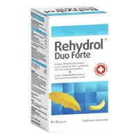 Rehydrol Duo Forte 6 plicuri – Probiotice si electroliti, MBA Pharma
