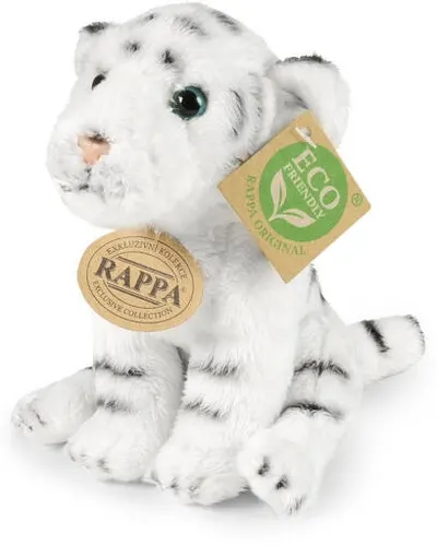 Jucărie de pluș Rappa Eco friends - Tigru alb, 15 cm