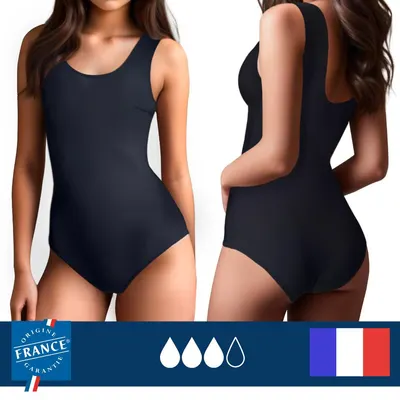 Costum de baie menstrual întreg Clasic Adolescent - Flux Mare