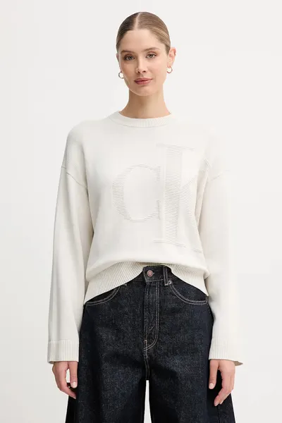 Calvin Klein Jeans pulover de bumbac