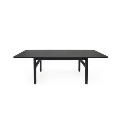 Masă de dining extensibilă cu aspect de lemn de stejar cu blat suplimentar 90x180 cm Curved – Woodman