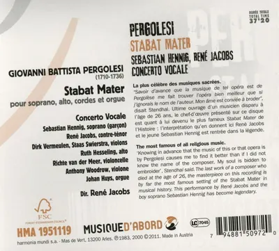 Pergolesi: Stabat Mater