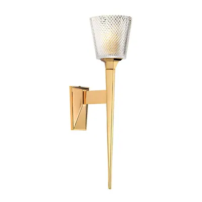 Aplica Verity 1 Light Wall Light – Polished Gold