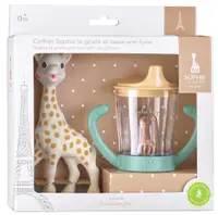 Set cadou Sophie La Girafe - Girafa Sophie și pahar anti-scurgere, 180 ml