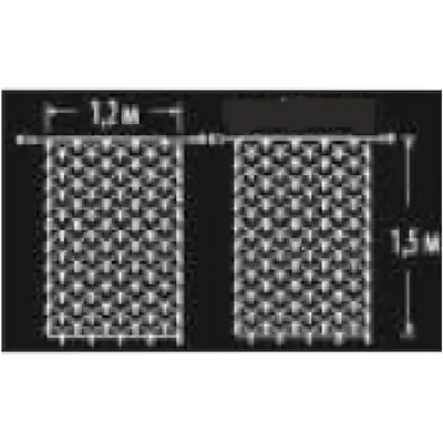 Plasa ext. 144 LED Alb Cald cu Cablu Negru 1.2x1.5m