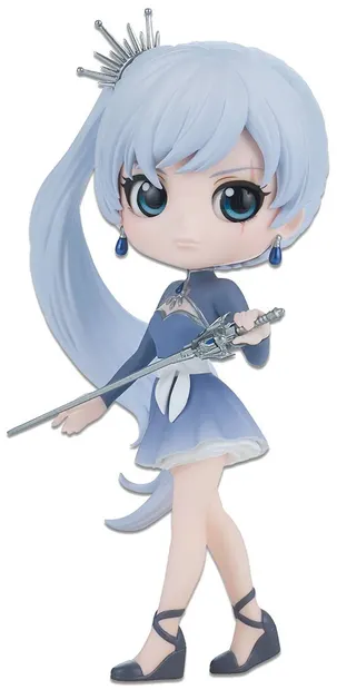 Statuetă Banpresto Animation: RWBY - Weiss Schnee (Q Posket), 14 cm