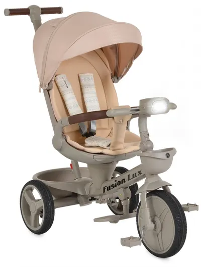 Tricicletă pentru copii Byox - Fusion Lux, bej