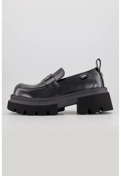 Mocasini cu logo Mave - Negru