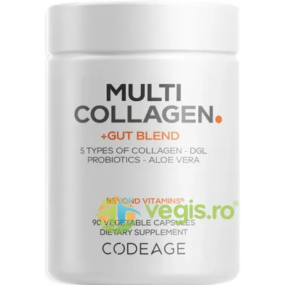 Formula pentru Suport Digestiv cu Colagen de 5 Tipuri si Probiotice 90cps