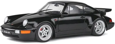 Model de colecție SOLIDO Modern: Mașini - Porsche 911 (964) Turbo 3.6 (Black) (1993)