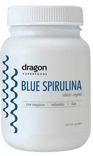 Spirulină albastră, 250 mg, 200 tablete, Dragon Superfoods