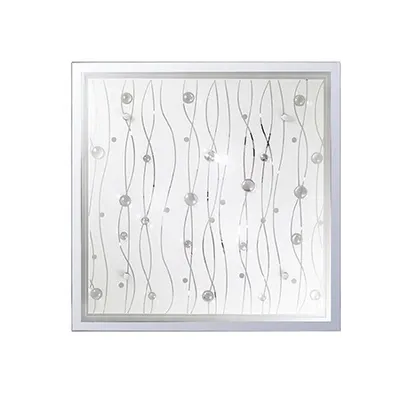 Plafoniera Ocean, 3 becuri, dulie E27, L:420 mm, H:420 mm, Transparenta