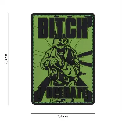 Patch B***h I Operate velcro PVC - Default Title