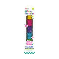 Markere intercalabile Ursuleti - set 5 culori neon - Bear Besties
