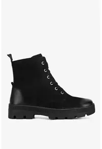 Ghete dama 5905588936626 - Piele naturala - Negru - Negru