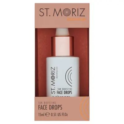 Ser autobronzant pentru fata Advanced Tan Boosting Face Drops, 15ml, St. Moriz