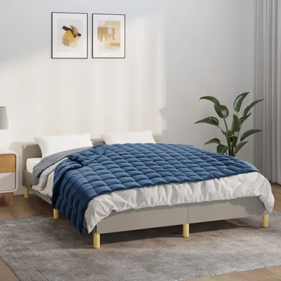 Gossi patura cu greutati, albastru, 138x200 cm, 6 kg, material textil