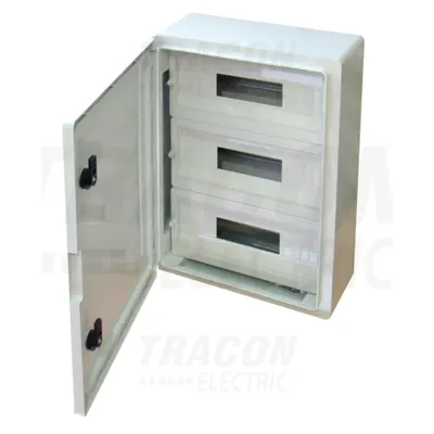 Cutie distributie modulara din mat.plastic TME504018M 3×17 mod, H×W×D=500×400×175mm, IP65, IK10, 1000V AC/DC