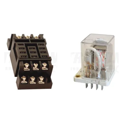 Pachet Soclu Releu RSJQX-38FS + Releu Mare Putere RJ11 12DC 3CO