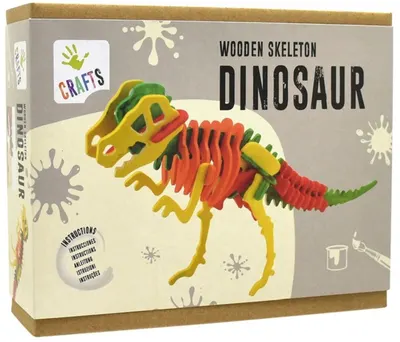 Puzzle 3D din lemn Andreu toys - Schelet de dinozaur