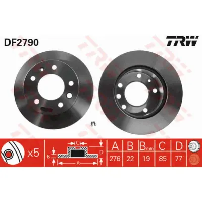 Disc frana TRW DF2790