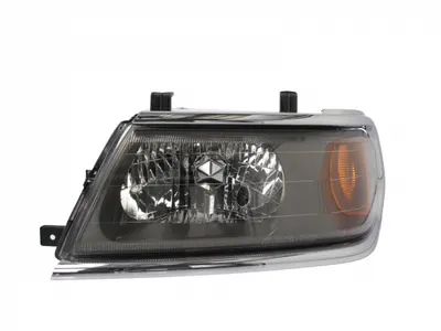 Far Stanga (H4, electric, fara motoras, culoare insert: cromat, culoare semnalizator: galben) potrivit MITSUBISHI PAJERO CLASSIC, PAJERO III, PAJERO SPORT I -08.07