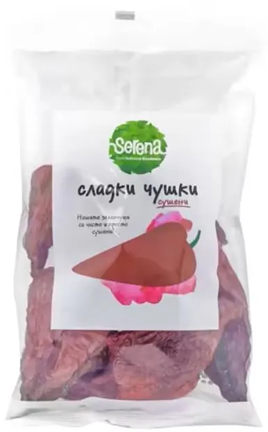 Ardei grași uscați, fără semințe, 80 g, Serena