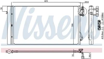 Radiator clima AC cu uscator BMW Seria 1 (E81), 1 (E82), 1 (E87), 1 (E88), 3 (E90), 3 (E91), 3 (E92), 3 (E93), X1 (E84), Z4 (E89) 2.0-3.0D intre 2004-2016