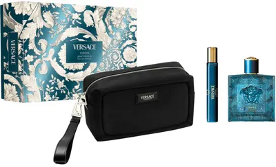 Versace Set Eros – Apă de parfum, 100 + 10 ml + Neceser