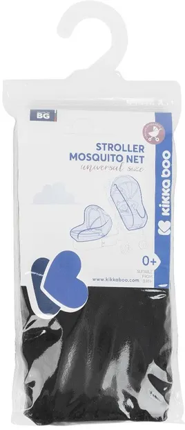 Plasă de țânțari pentru cărucior KikkaBoo - Neagră