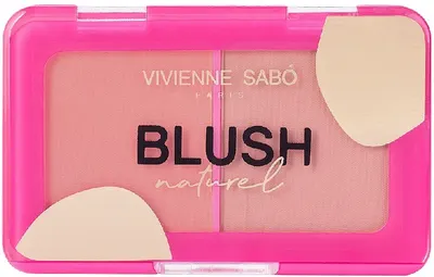 Vivienne Sabó Duo de fard de obraz Naturel, 01 Madeleine Soft Rose, 6 g