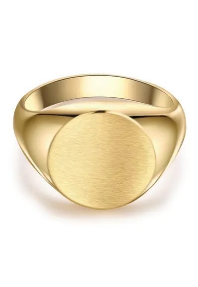 Inel placat cu aur de 14K - Auriu