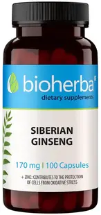 Siberian Ginseng, 170 mg, 100 capsule, Bioherba
