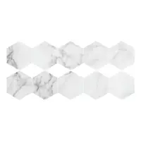 Set 10 autocolante impermeabile și anti-alunecare pentru podea Ambiance Hexagon