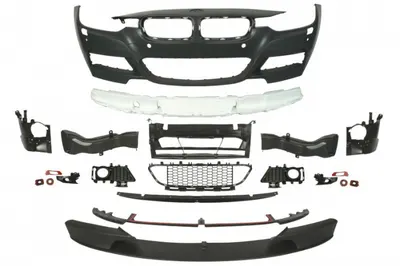 Bara fata model pachet M complet, cu locas proiector cu locas spalator de faruri, cu locas senzori parcare, grunduit potrivit BMW Seria 3 F30 2011-2019