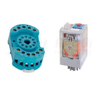 Pachet Soclu Releu RS90-23 + Releu Industrial RT11 48DC 3CO - Control Puternic DC