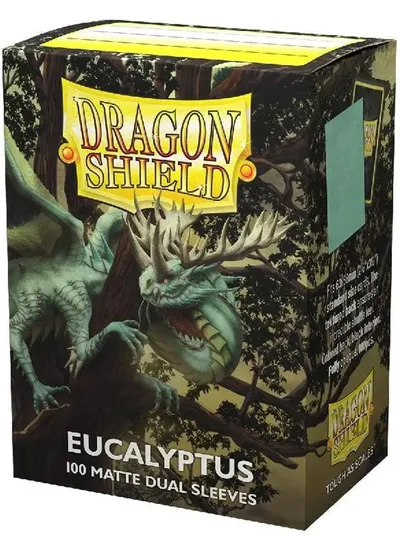 Protecții pentru cărți de joc Dragon Shield Dual Sleeves - Eucalipt mat (100 buc.)