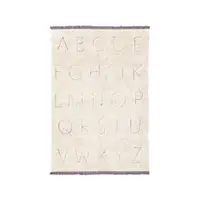 Covor pentru copii crem lavabil/țesut manual din bumbac 90x130 cm ABC – Lorena Canals