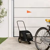 Gossi remorca bicicleta animale companie, negru, textil oxford/fier
