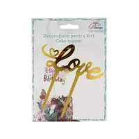 Cake Topper pentru tort mesaj LOVE