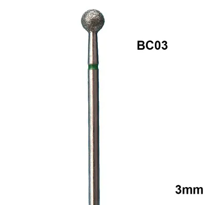 Bit Freza Unghii Cuticula Tip Bila 3mm Verde - BC03