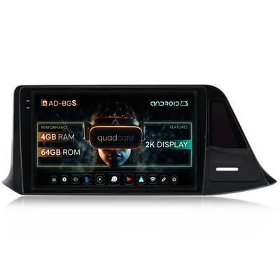 Navigatie 2K Toyota Toyota C-HR (2016-2020), Android, S-Quadcore 4GB RAM + 64GB ROM, 9.5 Inch - AD-BGS90042K+AD-BGRKIT074