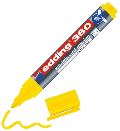 Marker pentru tablă albă Edding 360 - galben