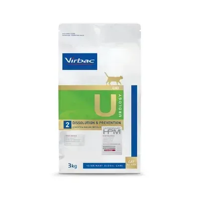 Hrana dietetica pentru pisici Virbac HPM U2 Urology Dissolution Prevention 3 kg