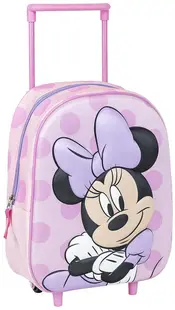 Ghiozdan de grădiniță 3D cu roți Cerda Minnie